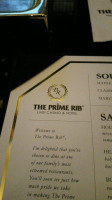 The Prime Rib At Live! Casino menu