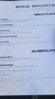 Noodle Revolution menu