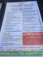 Lakeside Ballroom menu