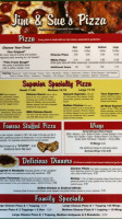 Jim Sues Lake City Pizza menu