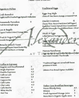 Alexander's menu