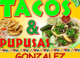 Tacos Pupusas Gonzalez food