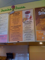 Jamba Juice menu