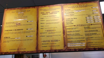 El Paisa Cocina Mexicana menu
