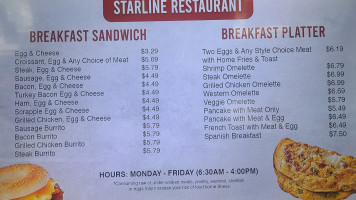 Starline menu
