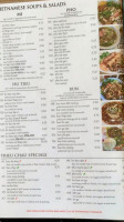 Trieu Chau menu