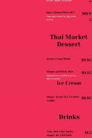 Thai Market menu