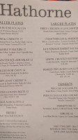 Hathorne menu
