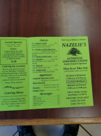 Nazelie's Lebanese Cafe menu