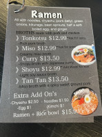 Ramen Sho menu