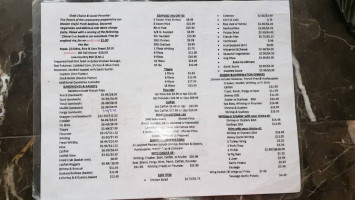 Williams Seafood menu