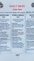Water Main Grille menu