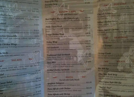 The Village Chalet menu