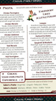 Quagliana's Bark Grill menu