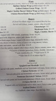 The Mystic River Cafe menu
