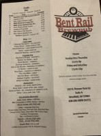 Bent Rail Brewpub menu
