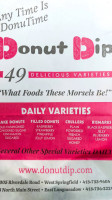 Donut Dip menu