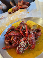 Crab Heads Cajun Boil food