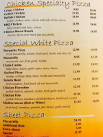 Angie's Pizza menu