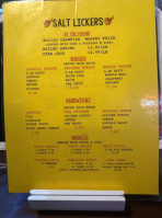 Salt Licker's menu