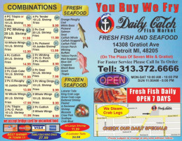 Daily Catch Fish Chicken menu