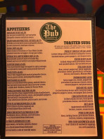 The Pub menu