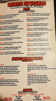Francisco's Mexican Restaurants menu