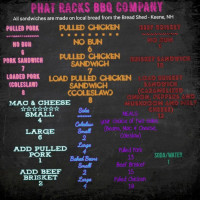 Phat Racks Bbq Company menu