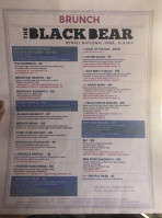The Black Bear menu