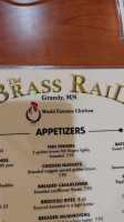 Brass Rail menu