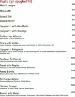 Mama's Italian Restaurant Bar menu