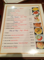 Los Tejares menu