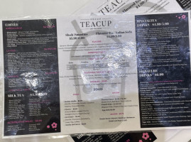 Teacup menu