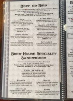 841 Brewhouse menu