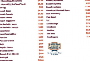 The Hot Dog Shoppe menu