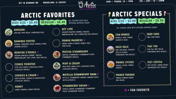Arctic Spoon menu
