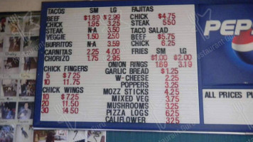 Tacos And More menu