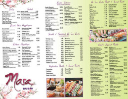 Masa Sushi menu