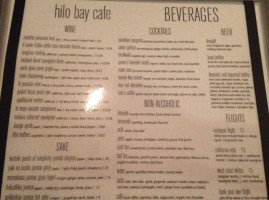 Hilo Bay Cafe menu
