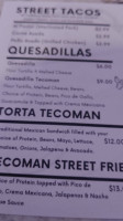 Taqueria Tecoman menu