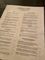 Maxwells Pub menu