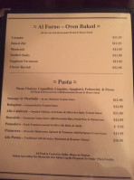 Tuscan Tavern menu