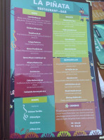 La Piñata Mexican Grill menu