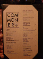 The Commoner menu