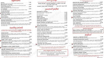 Rotelli Pizza Pasta menu