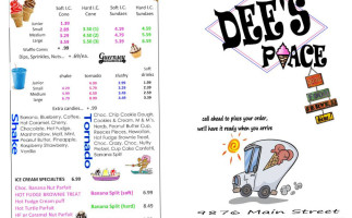 Dee's Place menu
