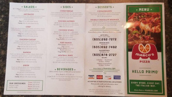 Marco's Pizza menu