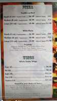 The Cabin N Grille menu