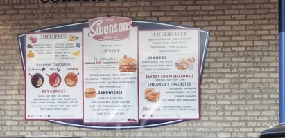 Swensons Drive-in menu