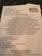 Charlie's Coastal Bistro (l'etoile Verte) menu